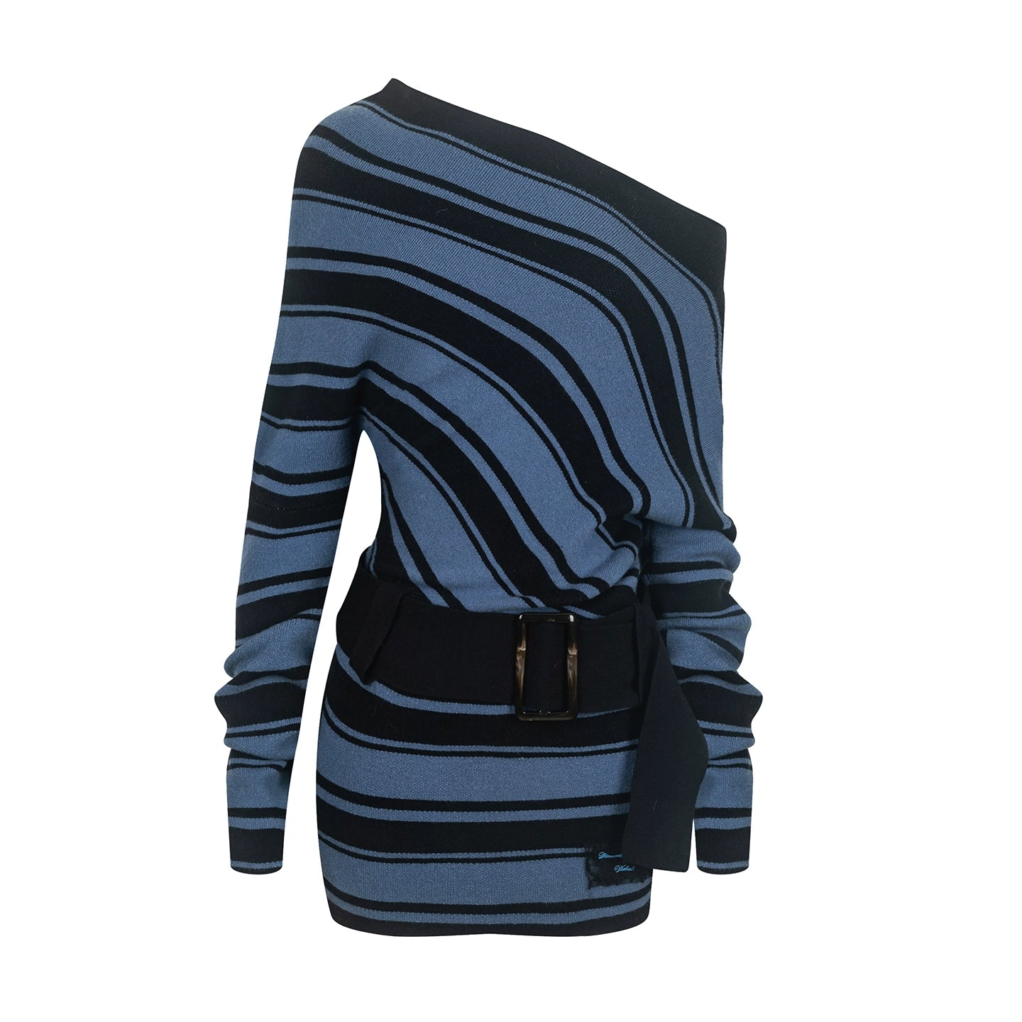 Sweet Stripe One Shoulder Dress