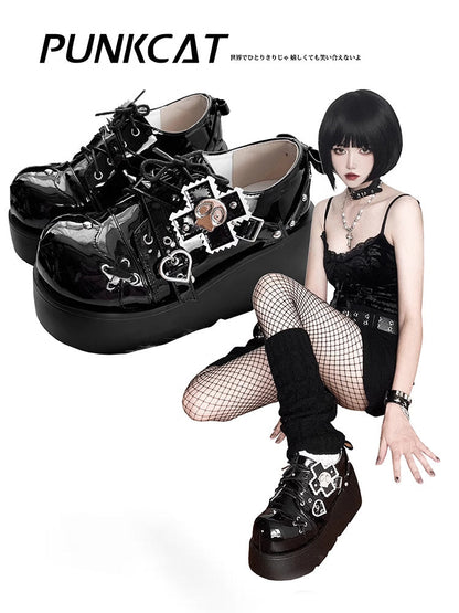 Hot girl original punk style platform shoes