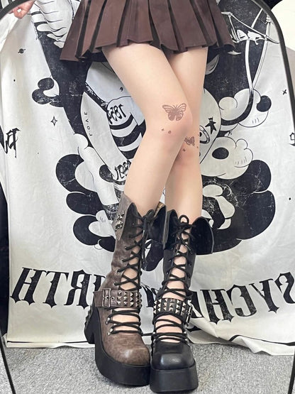 Punk platform shoes