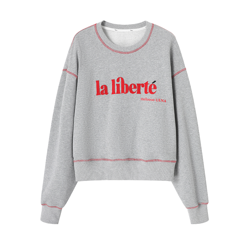 Vintage Gray Sweatshirt & Pants Set-Up