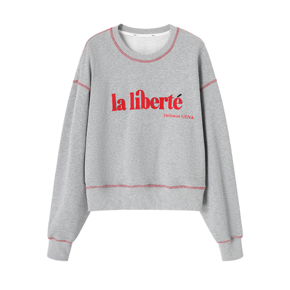 Vintage Gray Sweatshirt & Pants Set-Up