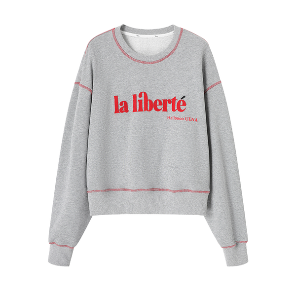 Vintage Gray Sweatshirt & Pants Set-Up