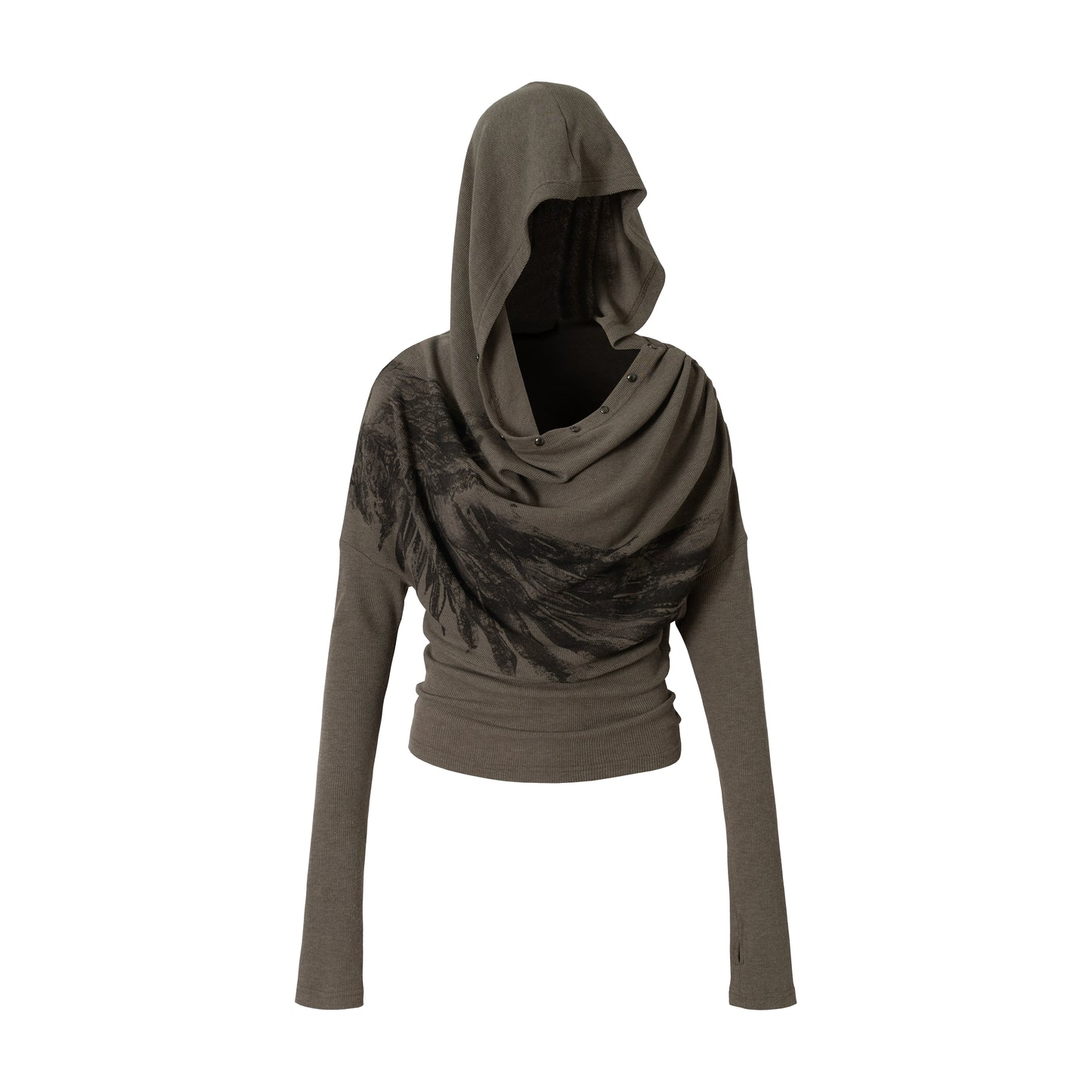 Wasteland Swing Collar Knitted Tops