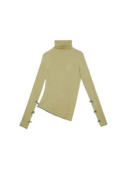 Autumn Solid Turtleneck Top