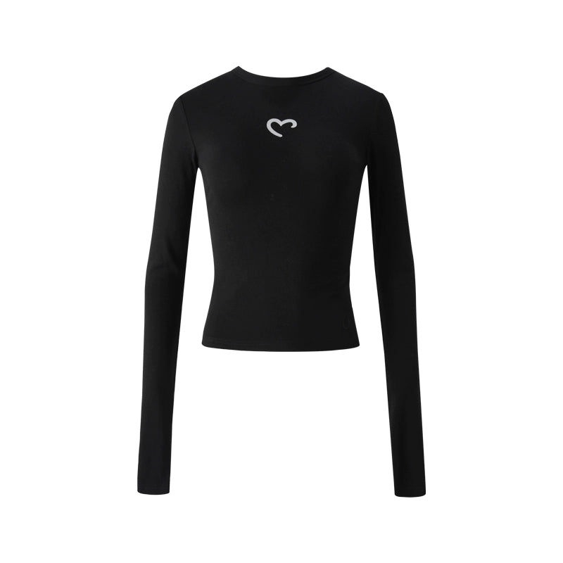 Love Black Base Layer Top