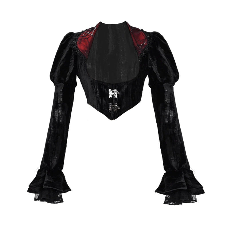 Gothic Court Velvet Cardigan