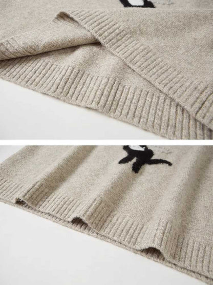 Cat knit sweater