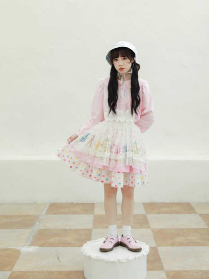 Colorful lolita skirt