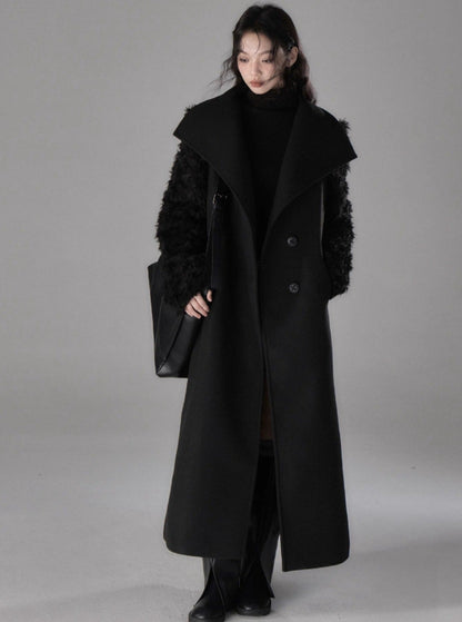 Midi woolen coat