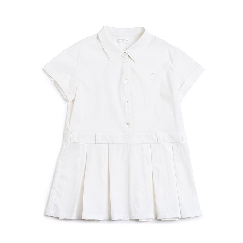 Simple Pleated Shirt Dress
