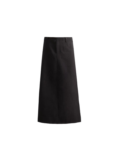 Classic commuter long straight skirt