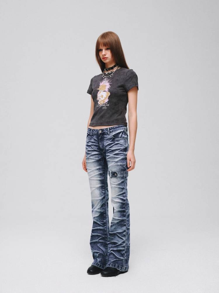 Stretch bootcut jeans