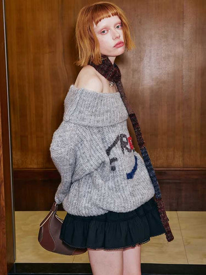 Embroidered sweater