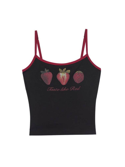 Strawberry print camisole