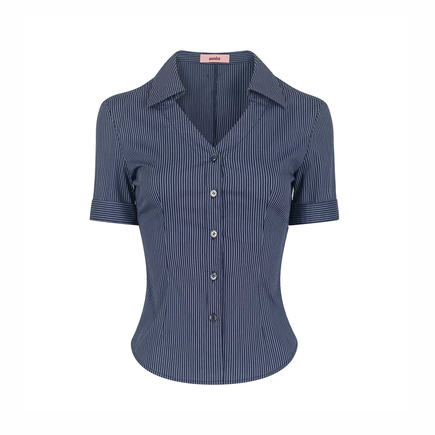 Summer Striped Slim Blouse
