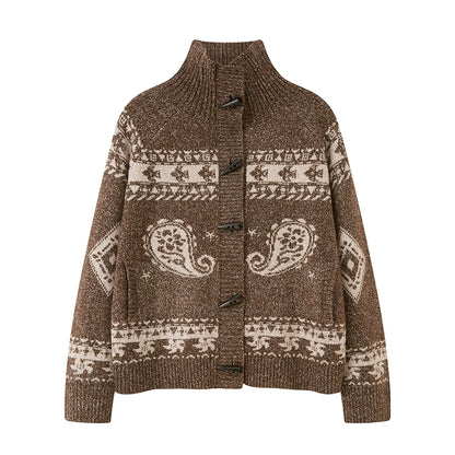 Cashew Island Floral Yarn Jacket