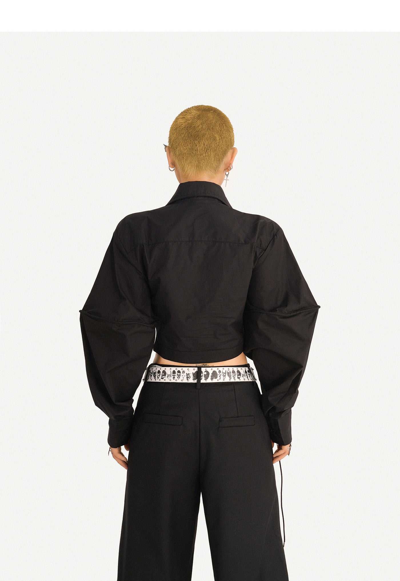 Minimalist High-Waist Wide-Leg Pants