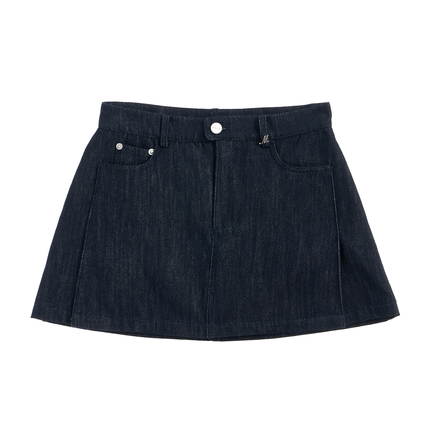 Retro Denim A-Line Skirt