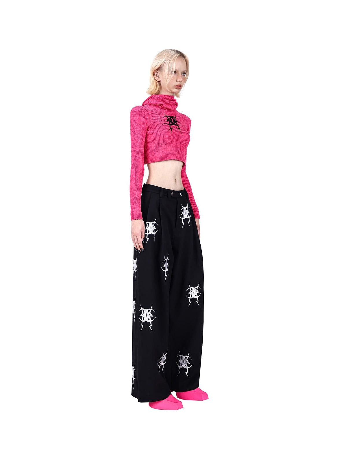 Heavy Industry Embroidered Casual Pants