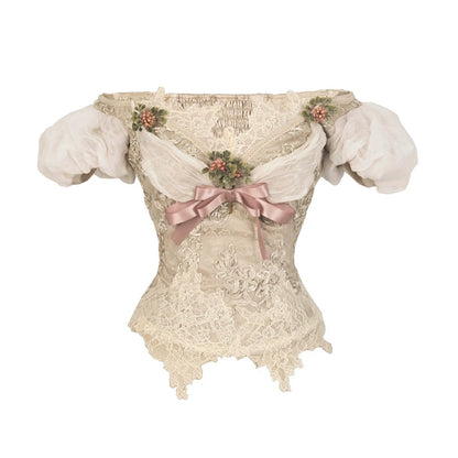 Eros Poetry Vintage One-Shoulder Mesh Top