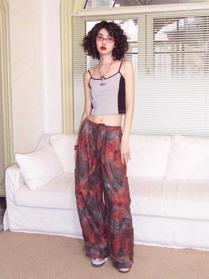 Casual loose printed pants