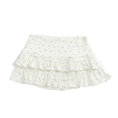 Floral Ruffled Cake Skirt