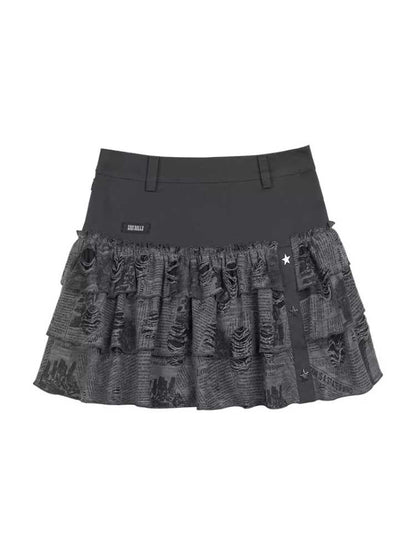 Hot girl short skirt pants