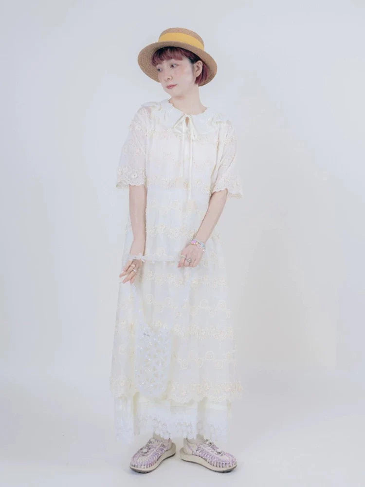 Cotton short sleeve dress