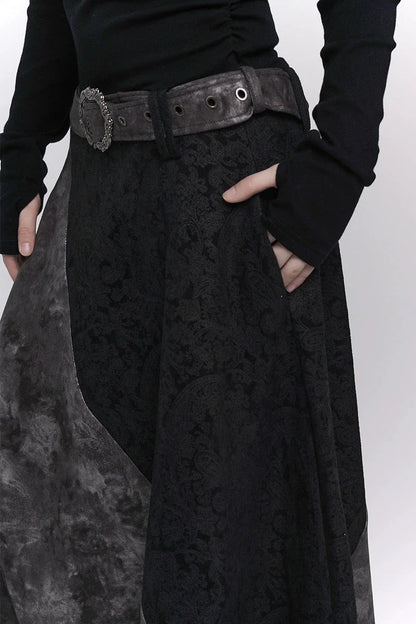 Unique Design Black Autumn Dress