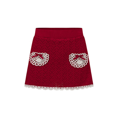 Lacemade Knit Sweater Skirt Set