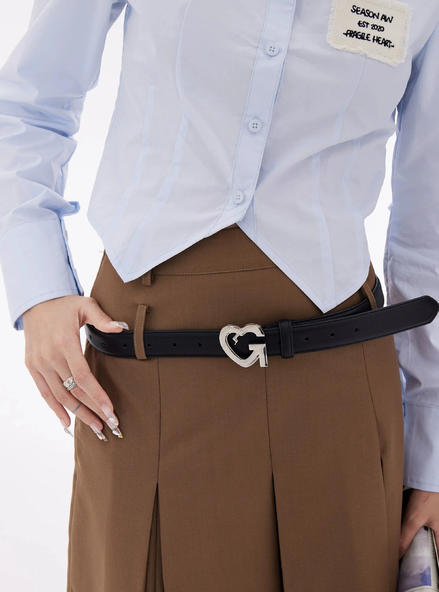 Custom Logo Love Buckle Belt