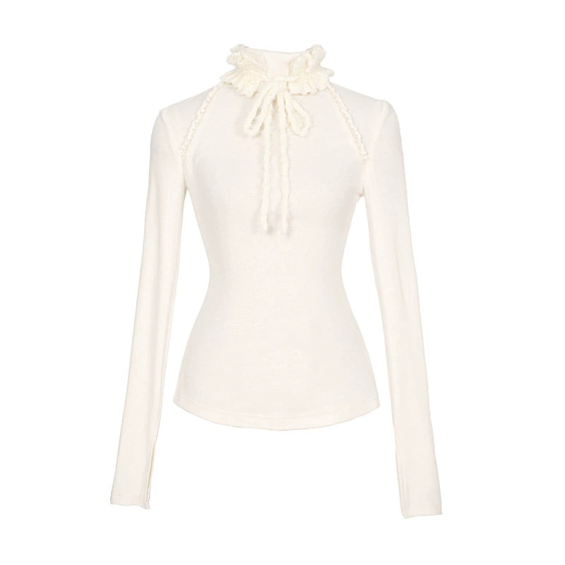 Slavic Elastic Turtleneck Top Set-Up