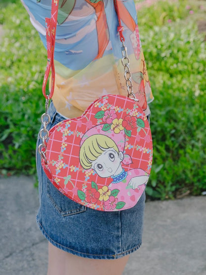 Printed shoulder bag