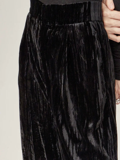 Velvet pre-fall wide-leg pants