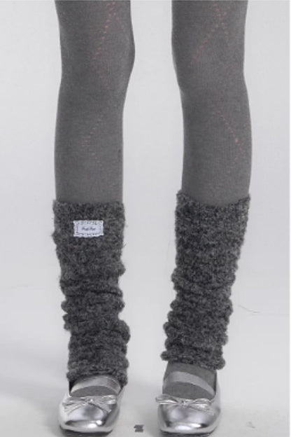 Two Tone Knitted Soft Pile Socks