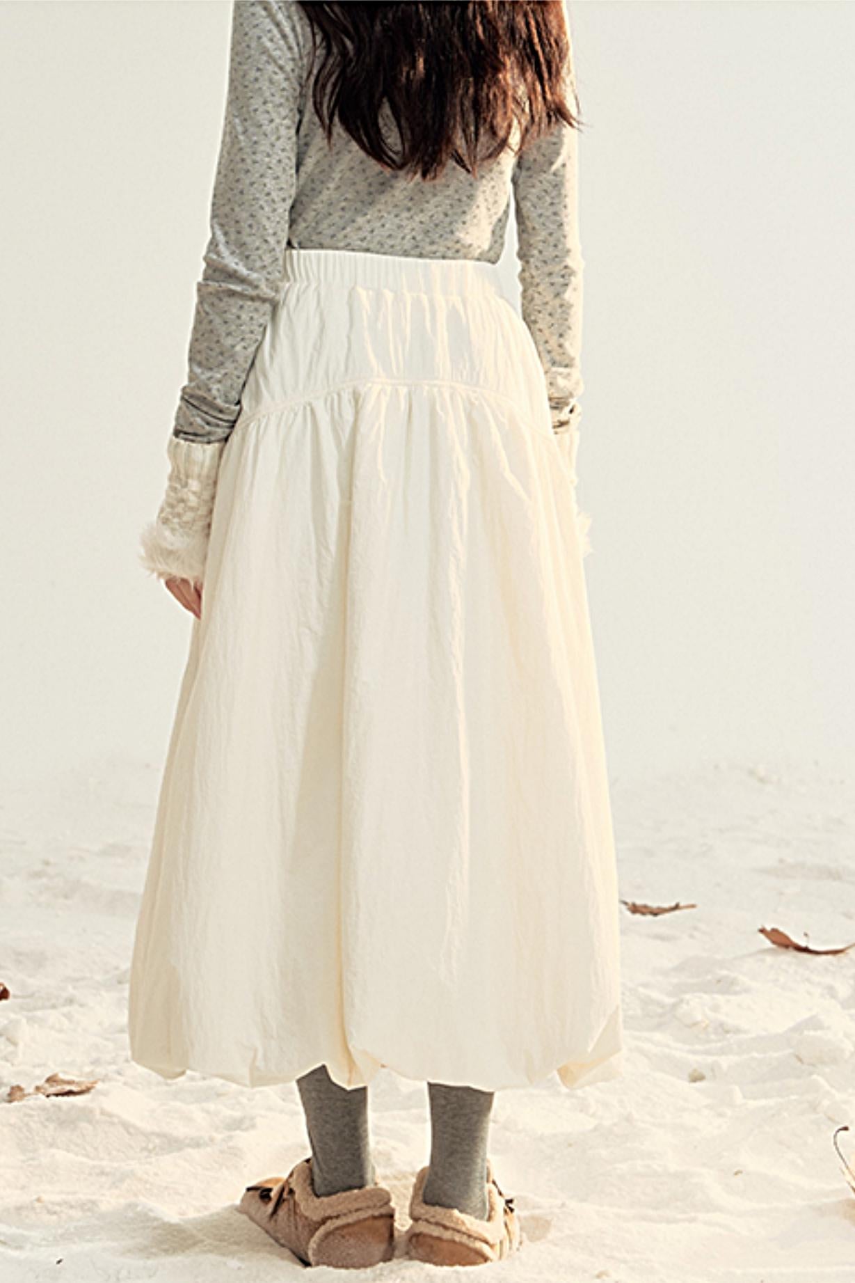 Versatile Cotton Long Skirt