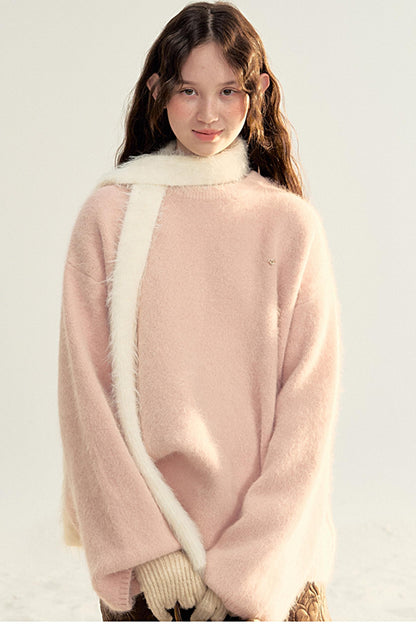 Versatile Long Knit Pullover Sweater