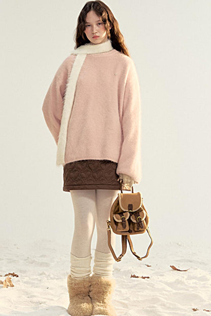 Versatile Long Knit Pullover Sweater