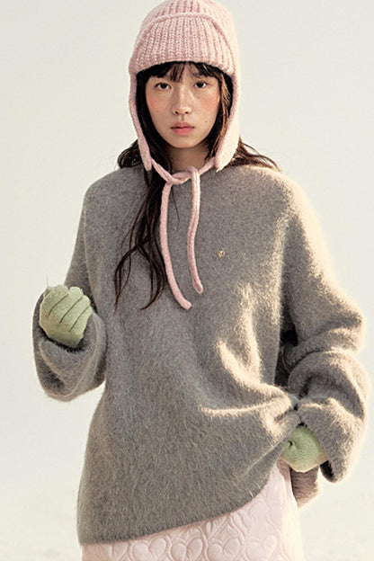 Versatile Long Knit Pullover Sweater