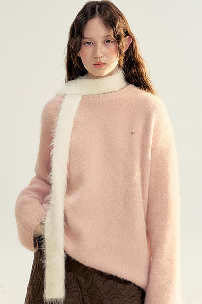 Versatile Long Knit Pullover Sweater