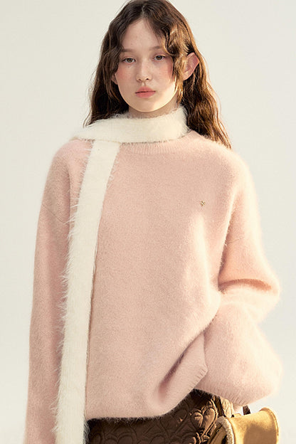 Versatile Long Knit Pullover Sweater