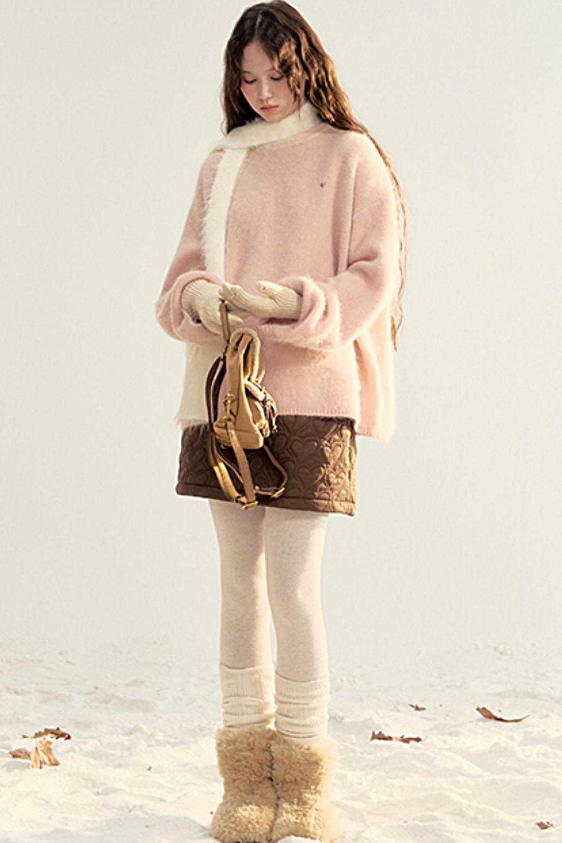 Versatile Long Knit Pullover Sweater