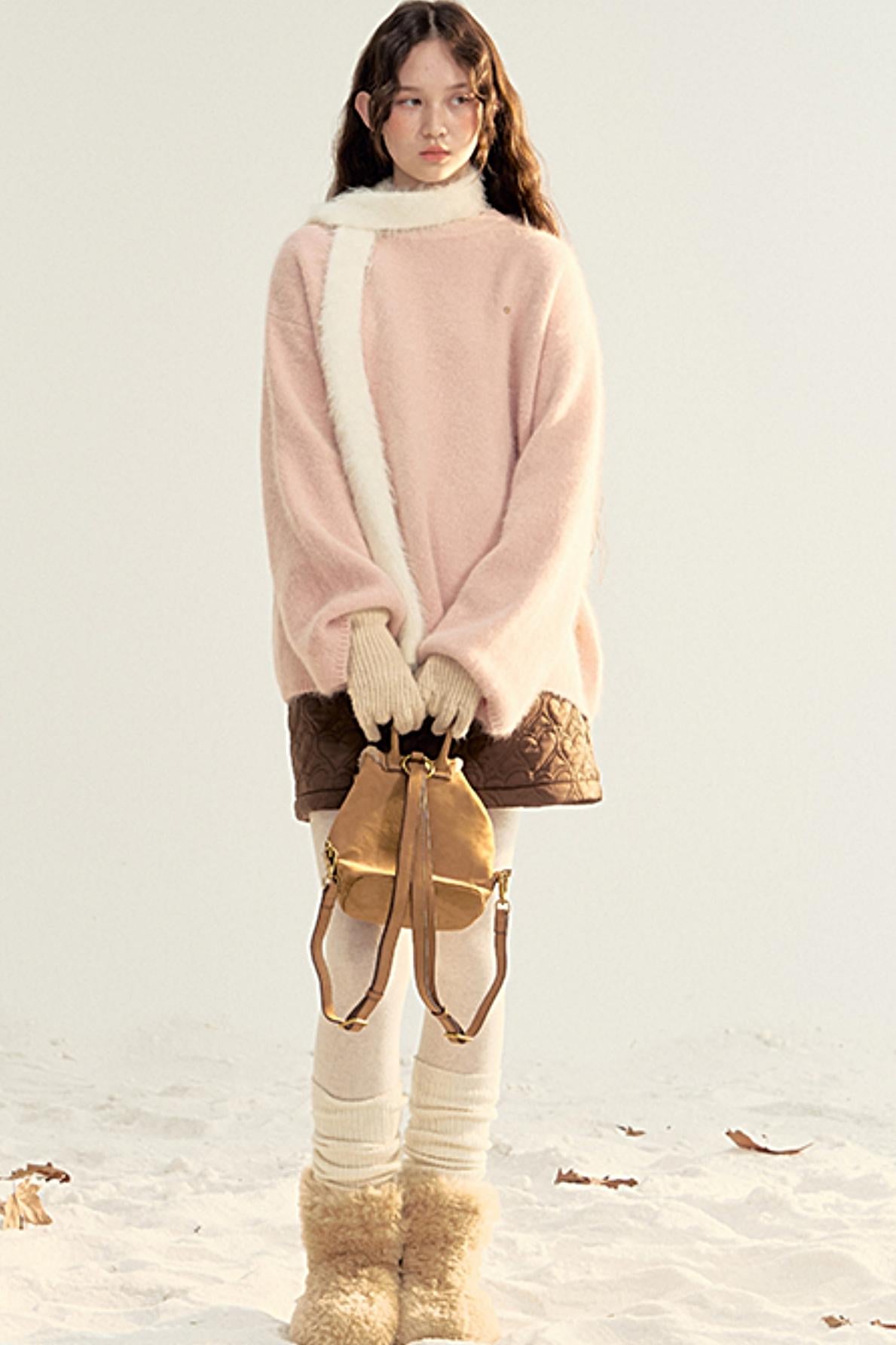 Versatile Long Knit Pullover Sweater