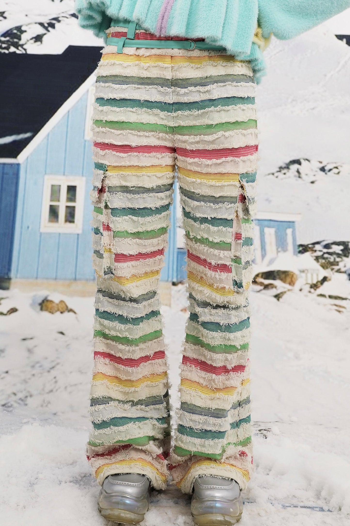 Multicolor Striped Pants