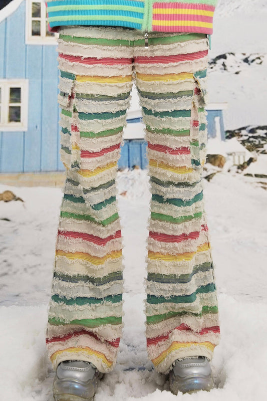 Multicolor Striped Pants