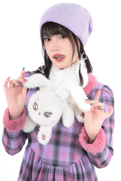 White Rabbit Demon Warm Doll Scarf