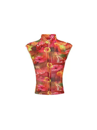 Summer Fruit Print Millennial Cheongsam Set