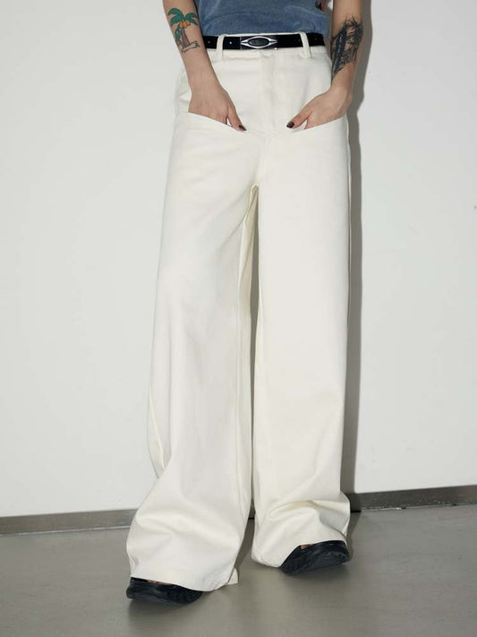 Basic Wide Leg Front Pocket Pants