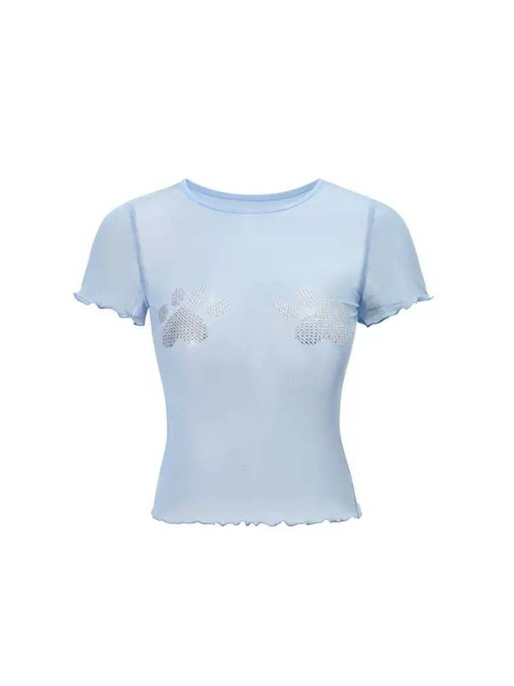 Paw Mesh Slim Fit T-Shirt