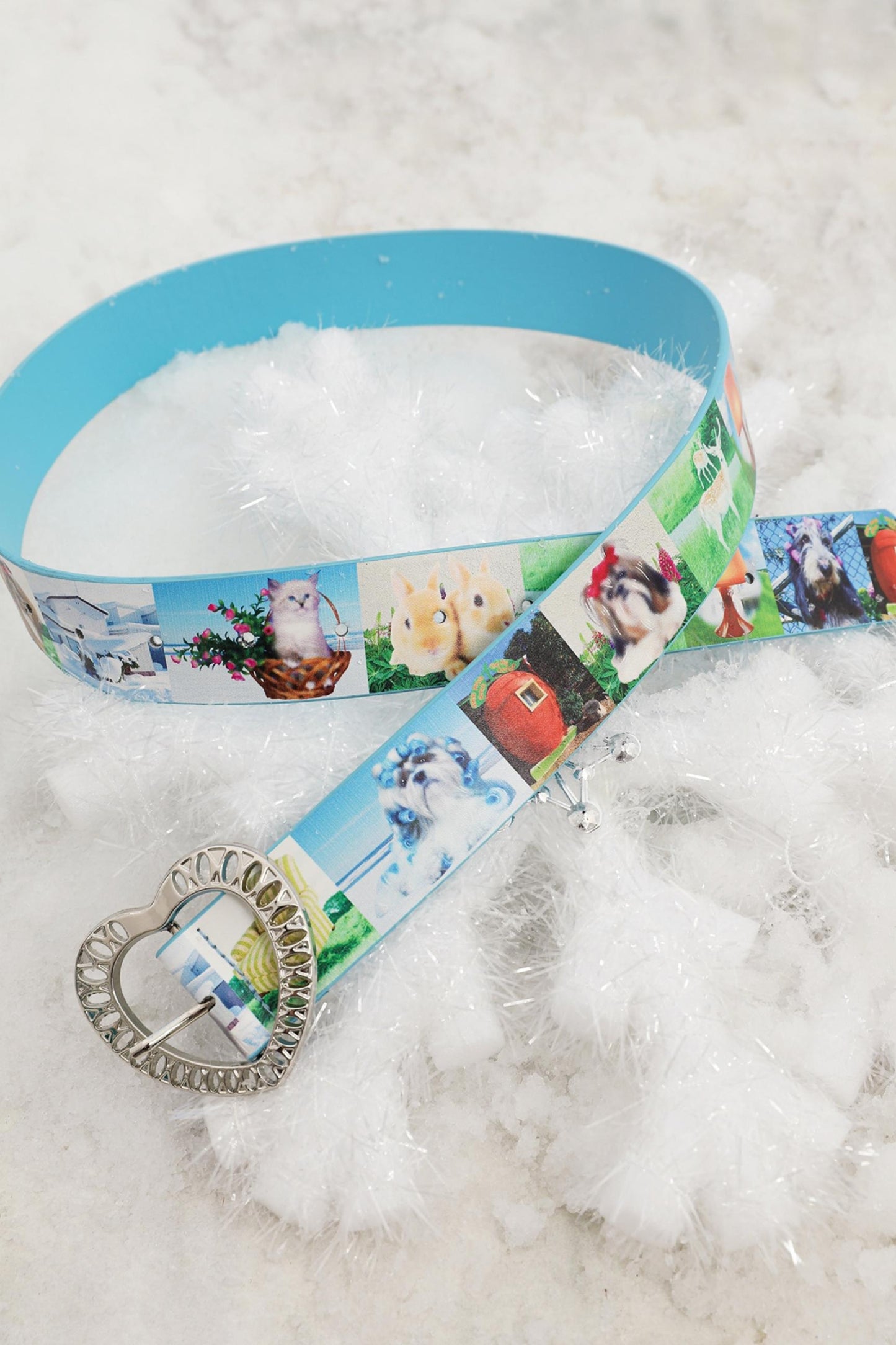 Y2k Puppy Print Belt Leash